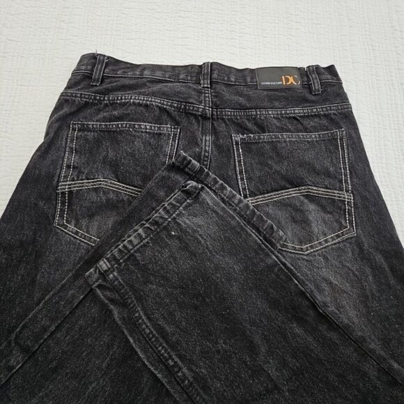 DC Denim Culture Jeans Men's 36x32 Black Fade Denim Skater Goth Grunge EUC LN - Picture 3 of 16